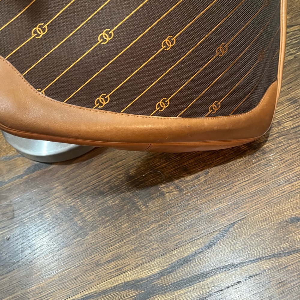 Gucci Vintage Interlocking GG shoulder bag, brown canvas with leather trim - Picture 8 of 14